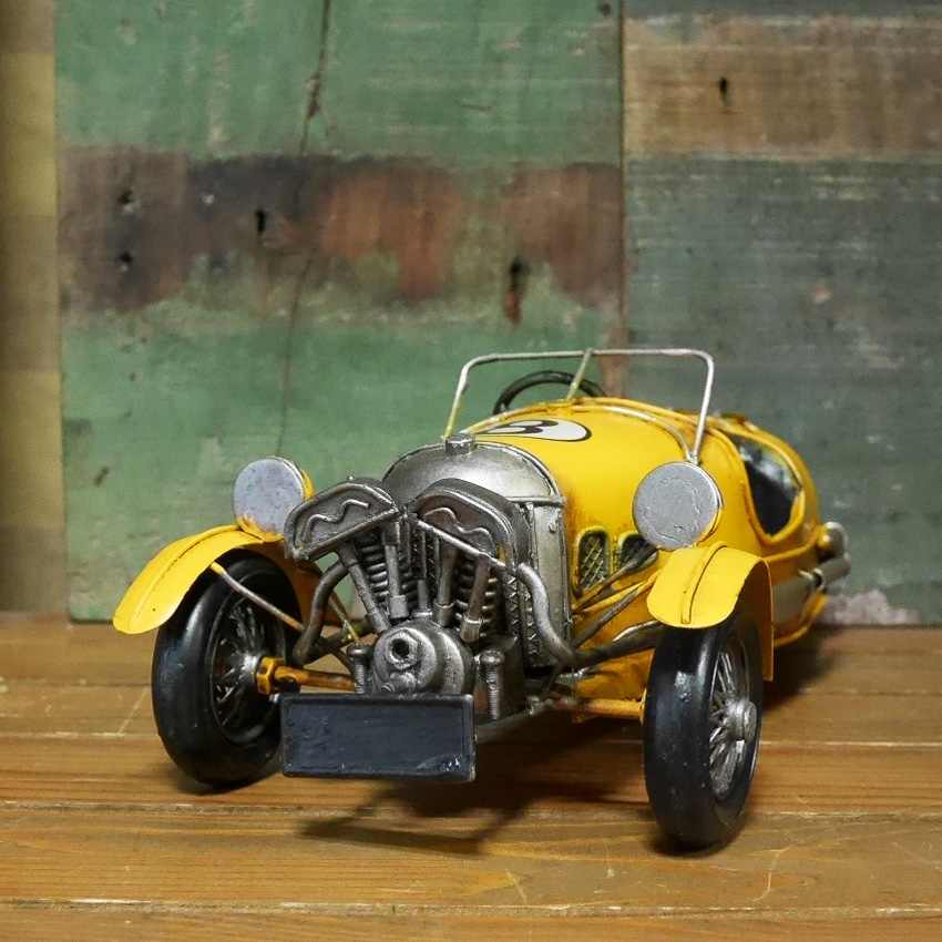 ヴィンテージカー　レーシングカー　ホットロッド ブリキのおもちゃ アメリカン雑貨画像