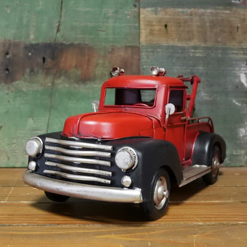 ヴィンテージカー　レッカー車 tow truck  ブリキのおもちゃ アメリカン雑貨画像