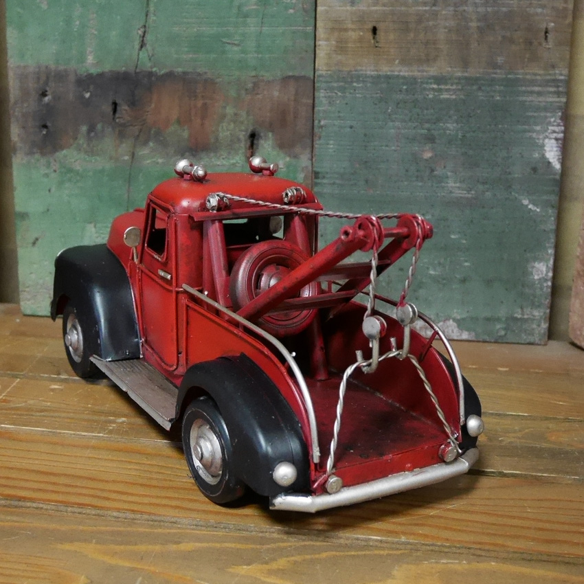 ヴィンテージカー　レッカー車 tow truck  ブリキのおもちゃ アメリカン雑貨画像