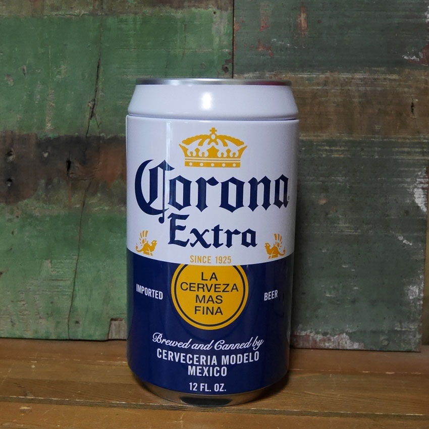 コロナビール貯金箱　缶バンク　Corona Extra 　置物インテリア　アメリカン雑貨　画像