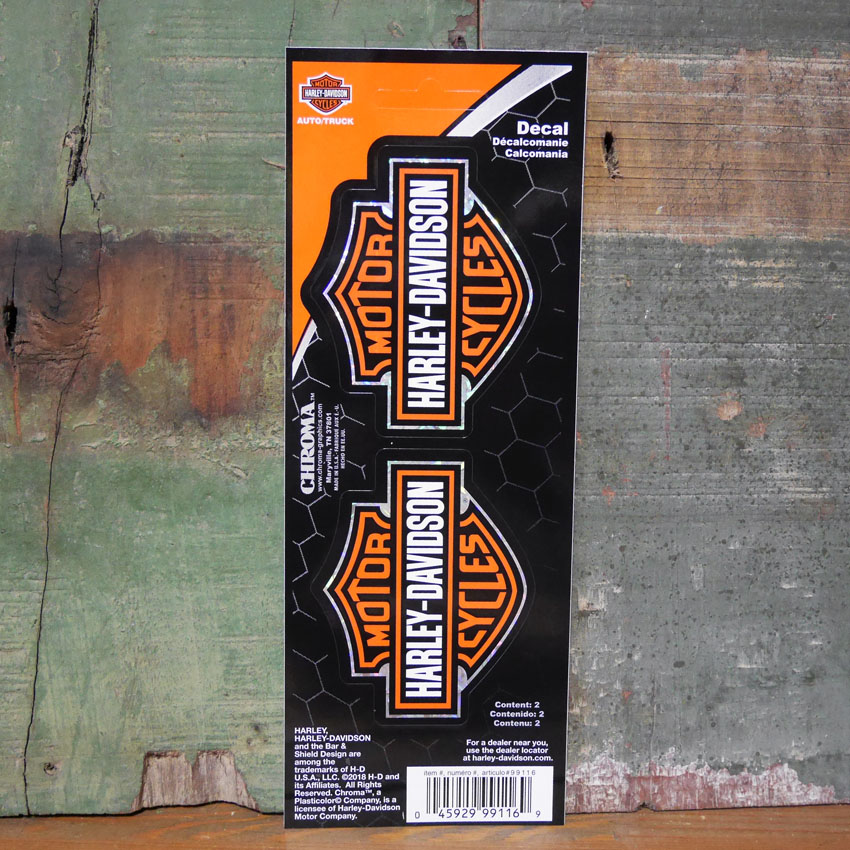 ハーレーダビッドソン CLASSIC B&S LOGO ステッカー　ダイカットデカール アメリカン雑貨の画像