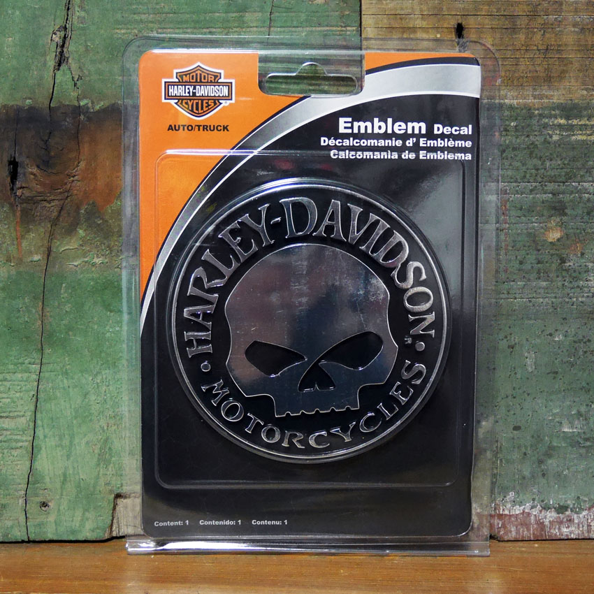 ハーレーダビッドソン　 Welly G Skull プラスチック ステッカー Harley-Davidsonデカール　アメリカン雑貨の画像