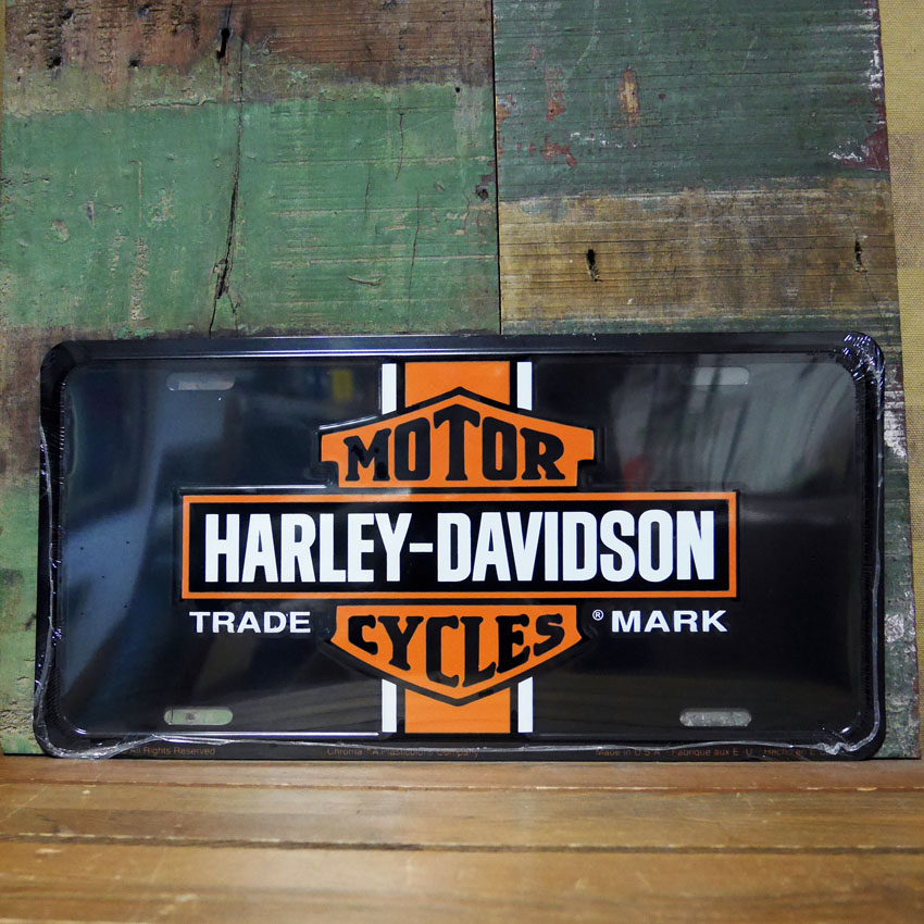 ハーレーダビッドソン HARLEY-DAVIDSON ライセンスプレート　CMプレート  アメリカン雑貨画像