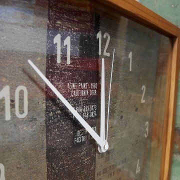 サーフクロック スクエア3 Surf Clock 3 インテリアクロック 掛け時計  アメリカン雑貨画像