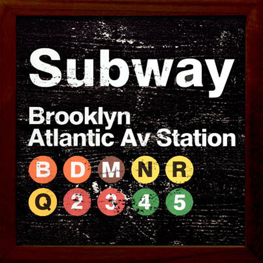 サインフレーム  subway バスロールサイン インテリアピクチャー　インテリア額　アメリカン雑貨画像