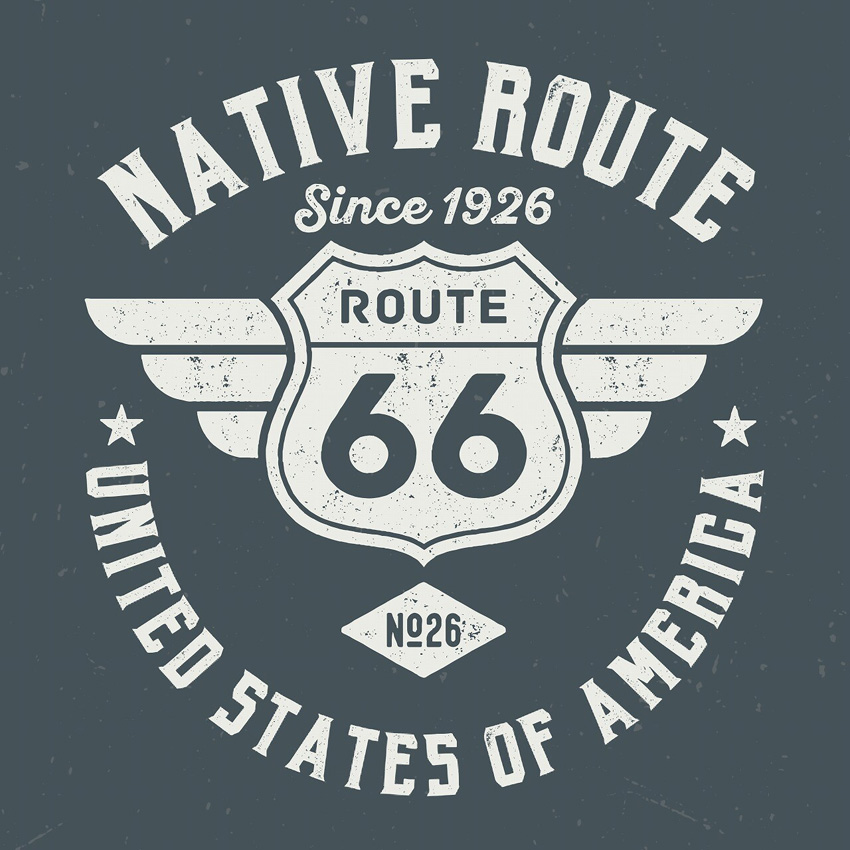 キャンバスアート ルート66　キャンバスポスター ROUTE66　インテリア額　アメリカン雑貨の画像