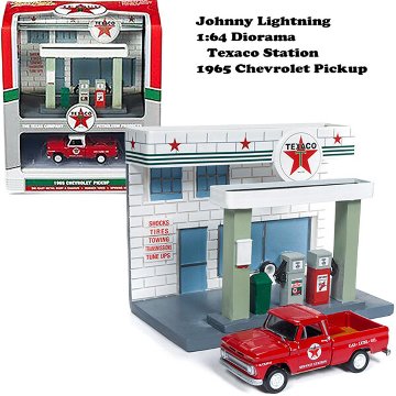 ジョニーライトニング ミニチュア テキサコ ステーション JOHNNY LIGHTNING 1/64 ミニカー アメリカン雑貨画像