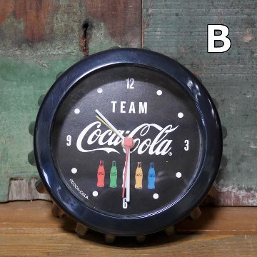 コカコーラ ボトルキャップクロック 置き時計 Coca-Cola アメリカン雑貨　画像