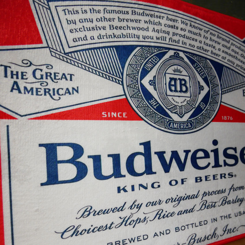 バドワイザー フロアマット インテリアマット Budweiser  キッチンマット　アメリカン雑貨画像