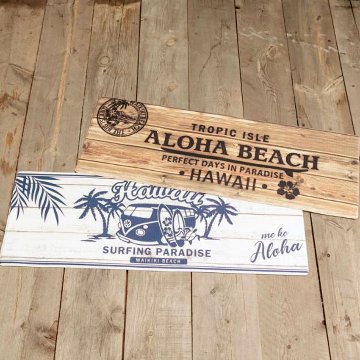 ハワイアン PVC インテリアマット マナウッド HAWAII ロングキッチンマット　アメリカンインテリア画像