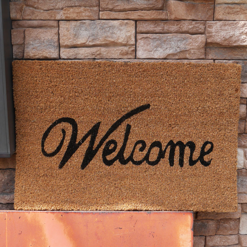 コイヤーマット 玄関マット Welcome コイアマット ウェルカム  アメリカン雑貨の画像
