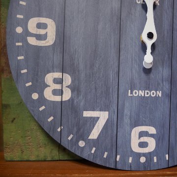 掛け時計 オールドルック ウォールクロック LONDON アメリカン雑貨画像