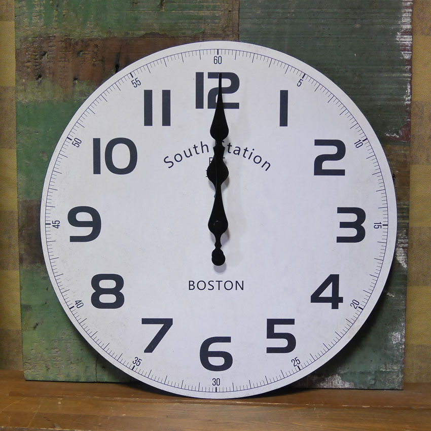 掛け時計 オールドルック ウォールクロック BOSTON アメリカン雑貨画像