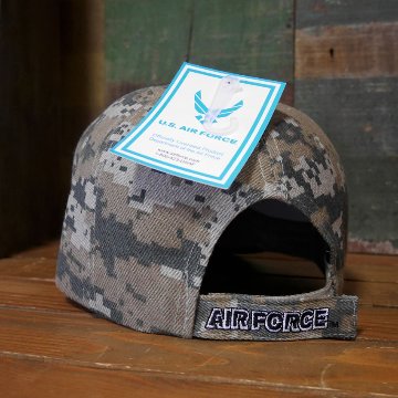 エアフォース ミリタリー キャップ ソリッド デジタル カモ AIR FORCE 帽子 アメカジ　アメリカン雑貨画像