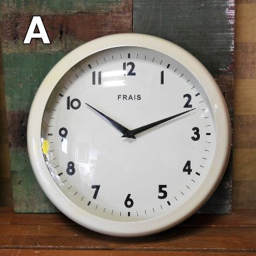 掛け時計 ティンウォールクロック Frais ウォールクロック　アメリカンインテリア画像