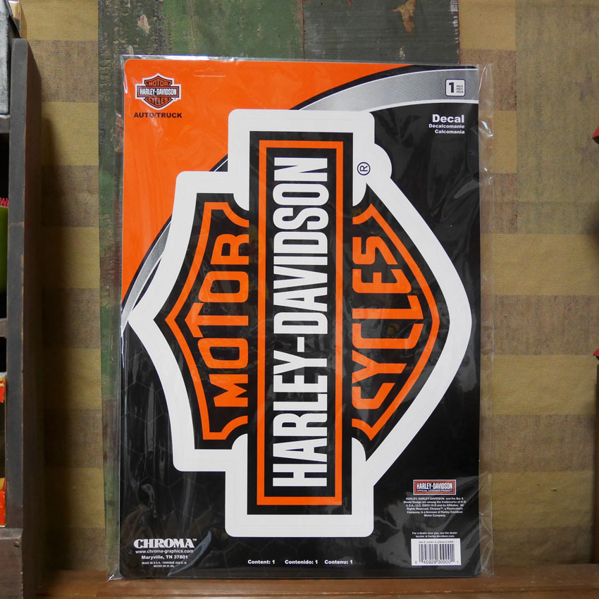 ハーレーダビッドソン B&S LOGO ステッカー Harley-Davidson ダイカットラージデカール　アメリカン雑貨の画像