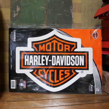 ハーレーダビッドソン B&S LOGO ステッカー Harley-Davidson ダイカットラージデカール　アメリカン雑貨画像