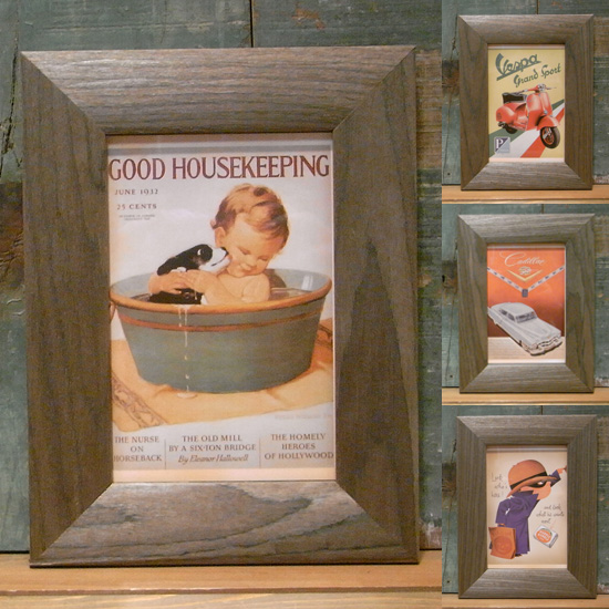 インテリアピクチャー【レトロポストカード】インテリア額 レトロインテリアの画像