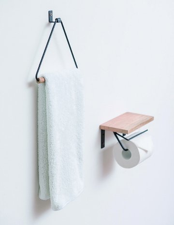 アイアン トイレットペーパーホルダー　カントリーインテリア　 ポッシュリビングの画像