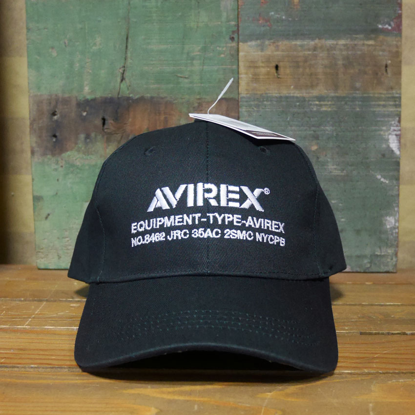AVIREX 帽子フルキャップ　ブラック アヴィレックス ベースボールキャップ ミリタリー　アメカジ　アメリカン雑貨画像
