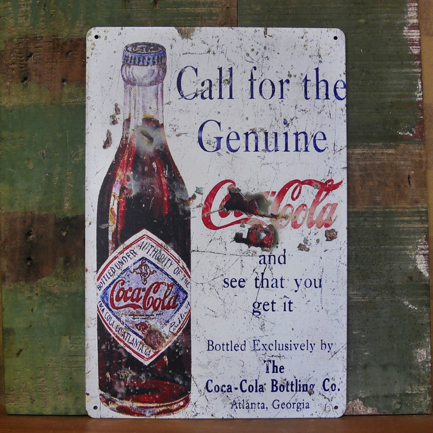  コカ・コーラ A4サイズ看板　ティンサイン　コークサイン看板　アメリカン雑貨の画像