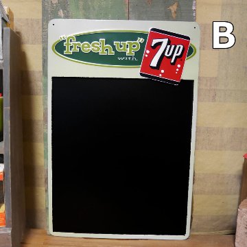 アメリカン チョークボード 7UP ブラックボード 黒板 セブンアップ 看板  アメリカン雑貨画像