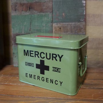 マーキュリー エマージェンシーボックス MERCURY 救急箱 アメリカン雑貨画像