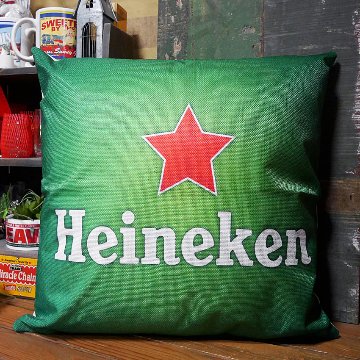 Heineken アメリカン クッションカバー ハイネケン アメリカン雑貨画像