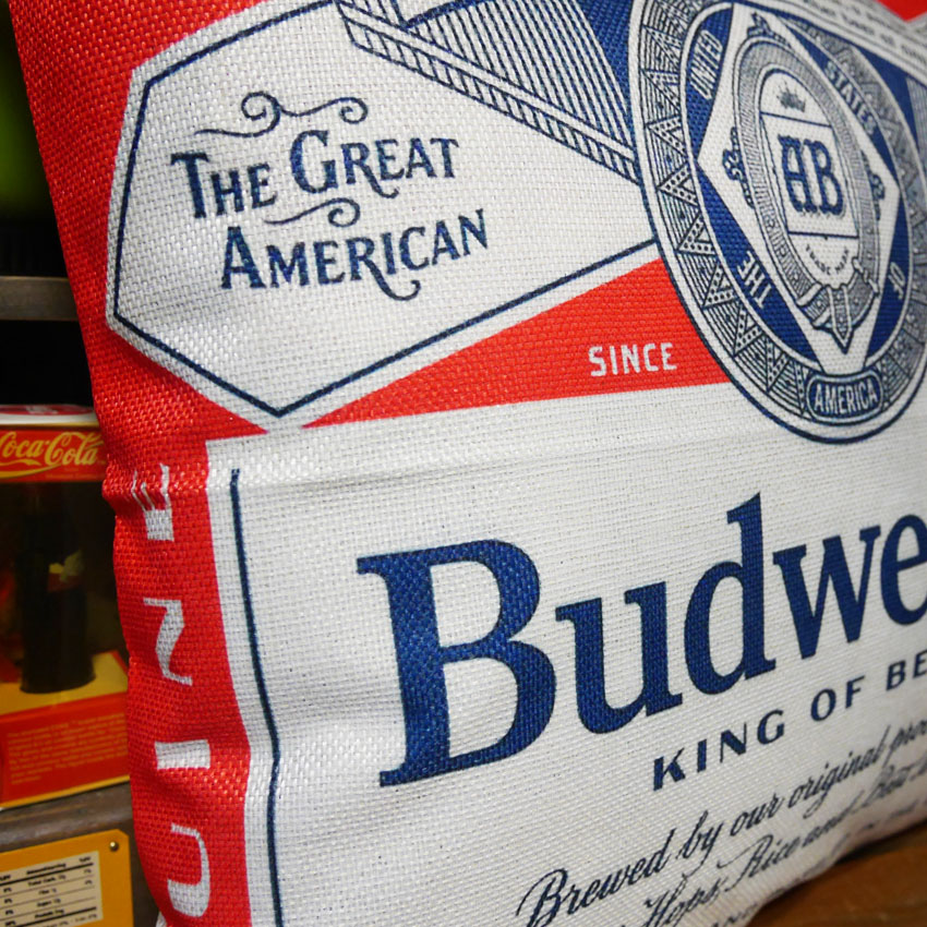Budweiser アメリカン クッションカバー バドワイザー アメリカン雑貨画像