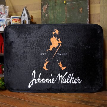 ジョニーウォーカー フロアマット インテリアマット Johnnie Walker キッチンマット　アメリカン雑貨画像