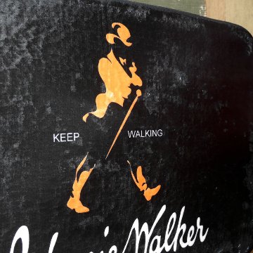 ジョニーウォーカー フロアマット インテリアマット Johnnie Walker キッチンマット　アメリカン雑貨画像