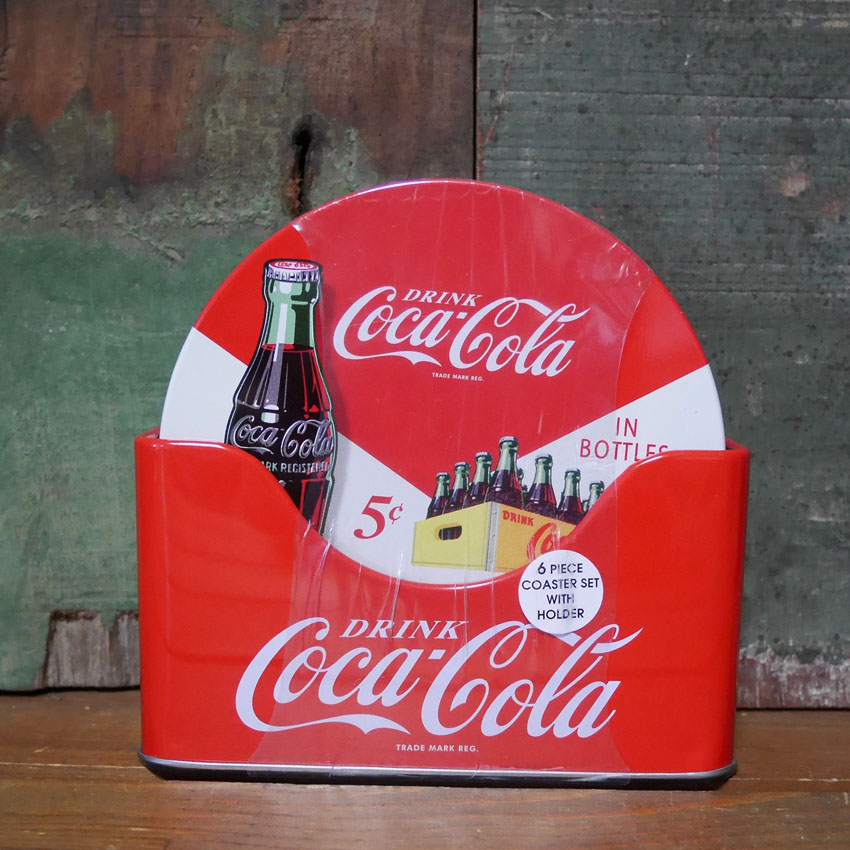 コカ・コーラ コースター 6枚セット Coca-Cola ティンコースター アメリカン雑貨