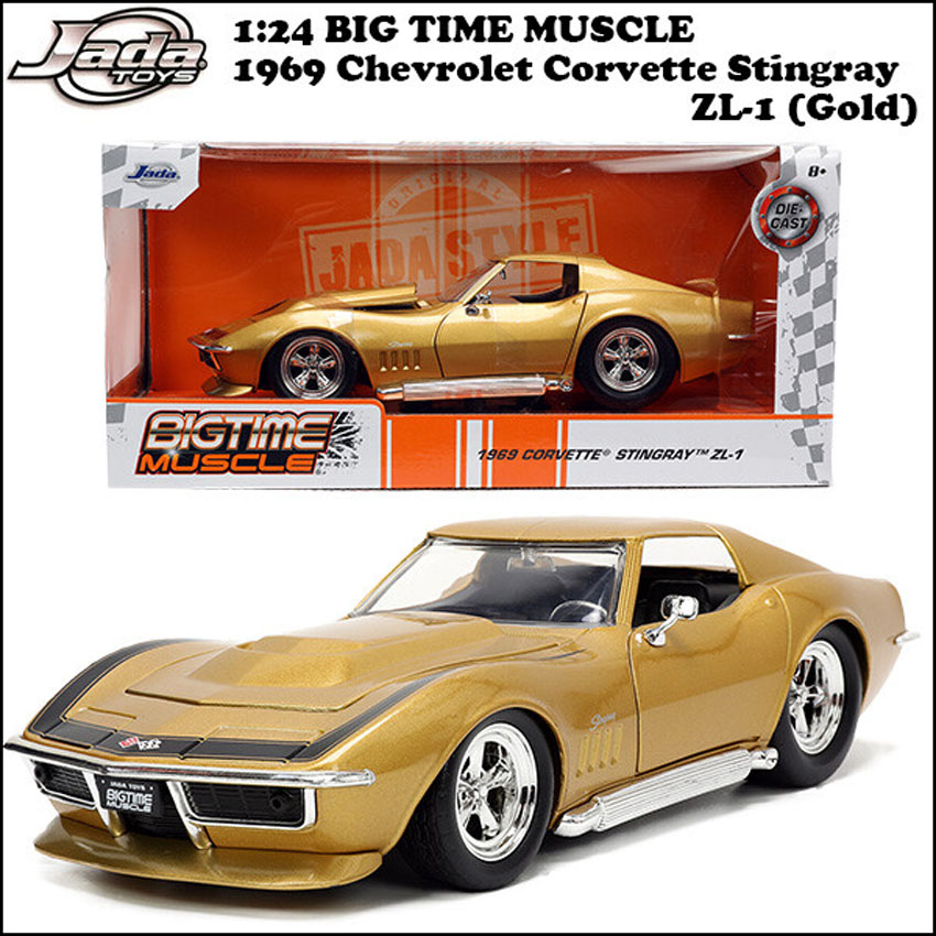 コルベット スティングレイ BTM 1969 CORVETTE  ZL-1 1/24 レトロミニカー JADA TOYS アメ車 の画像