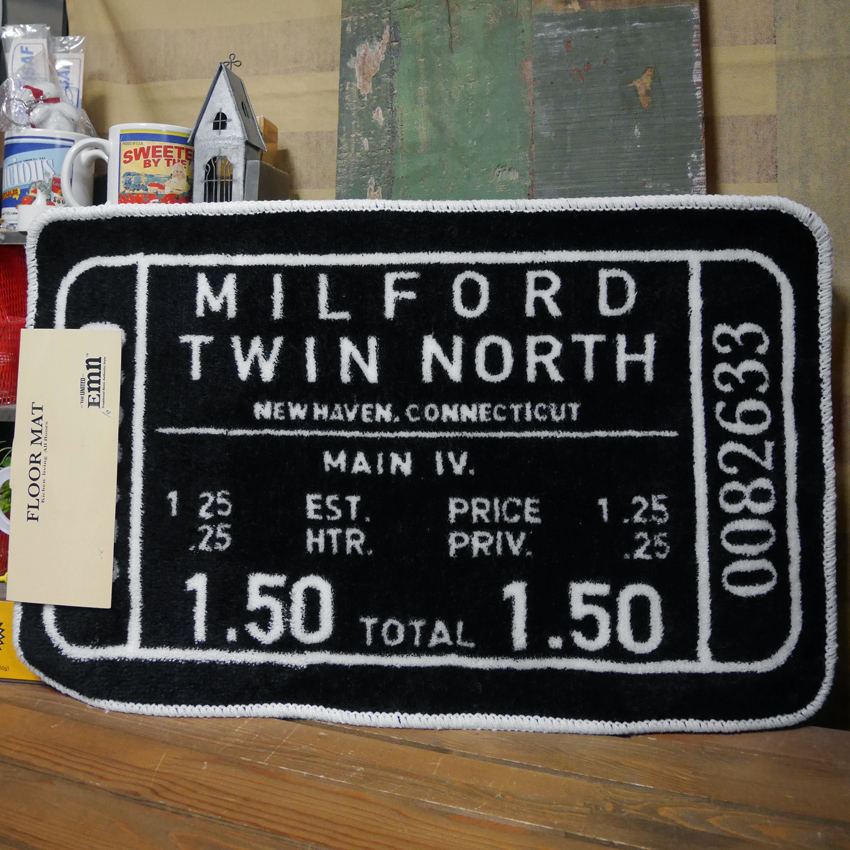 【MILFORD TWIN NORTH】インテリアマット　玄関マット　バスマット　パイルマット　カルチャーマート　アメリカン雑貨の画像