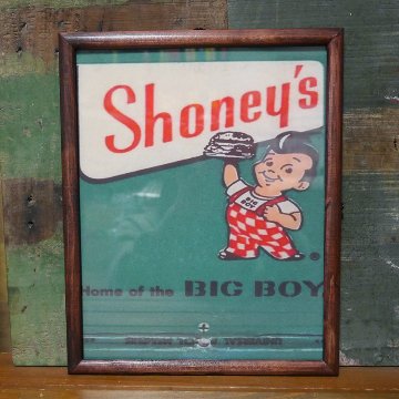 SHONEY'S BIG BOY　ビッグボーイ インテリアピクチャー ポスター フレーム　インテリア額画像