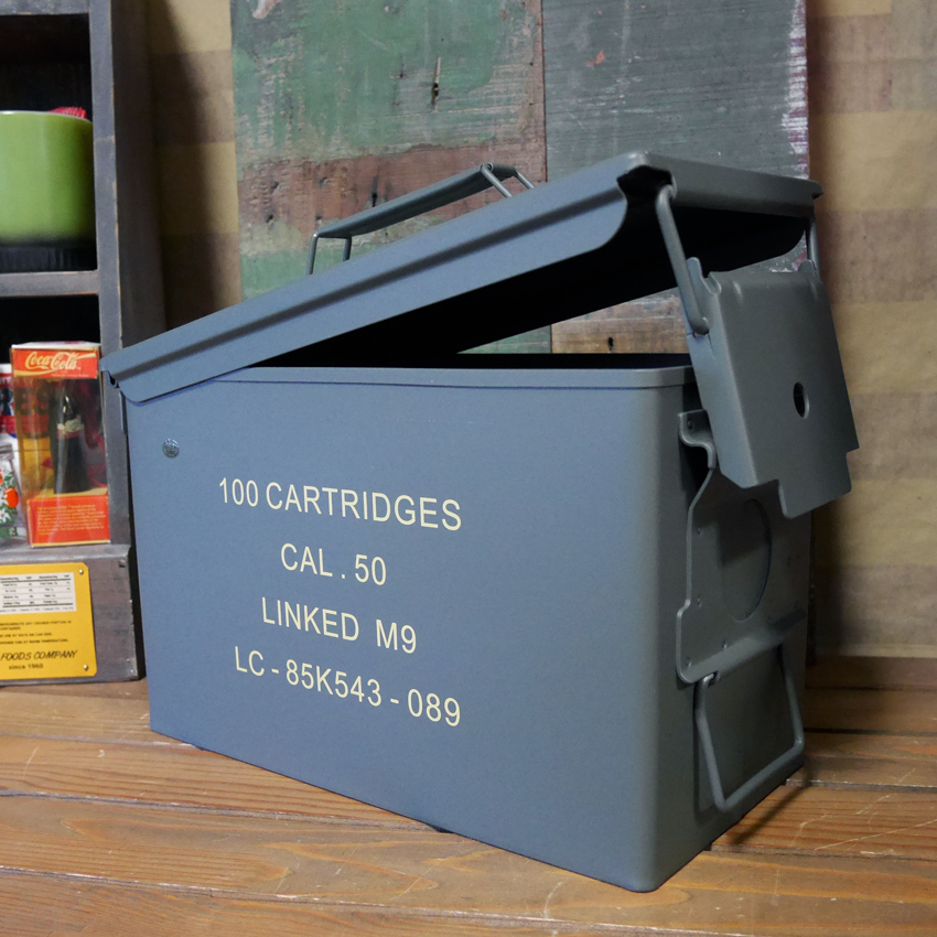 U.S. アンモボックス 収納 小物入れ　ユーズド　米軍　ミリタリー　弾薬箱　アンティーク雑貨