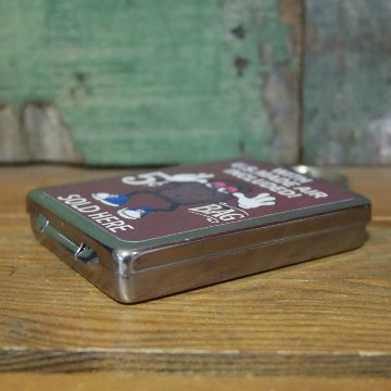 ステンレスケース アメリカンキャラクターキーチェーン 小物入れ ミニ