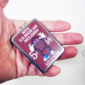 カントリー雑貨アメリカン小物入れ ステンレスケース アメリカンキャラクターキーチェーン 小物入れ ミニ