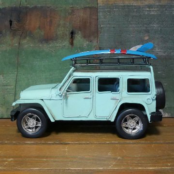 4WD サーフ ノスタルジックデコ 自動車 ブリキのおもちゃ  アメリカン雑貨画像