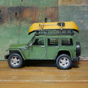 4WD ボート ノスタルジックデコ 自動車 ブリキのおもちゃ  アメリカン雑貨画像