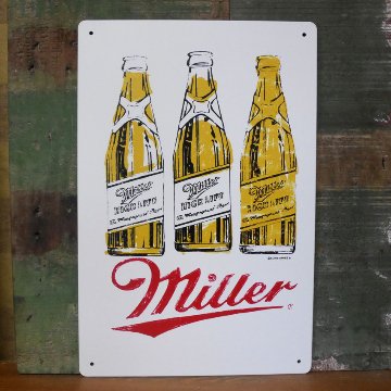 ミラービール アメリカンサインボード パブバーグッズ ブリキ看板　アメリカン雑貨画像