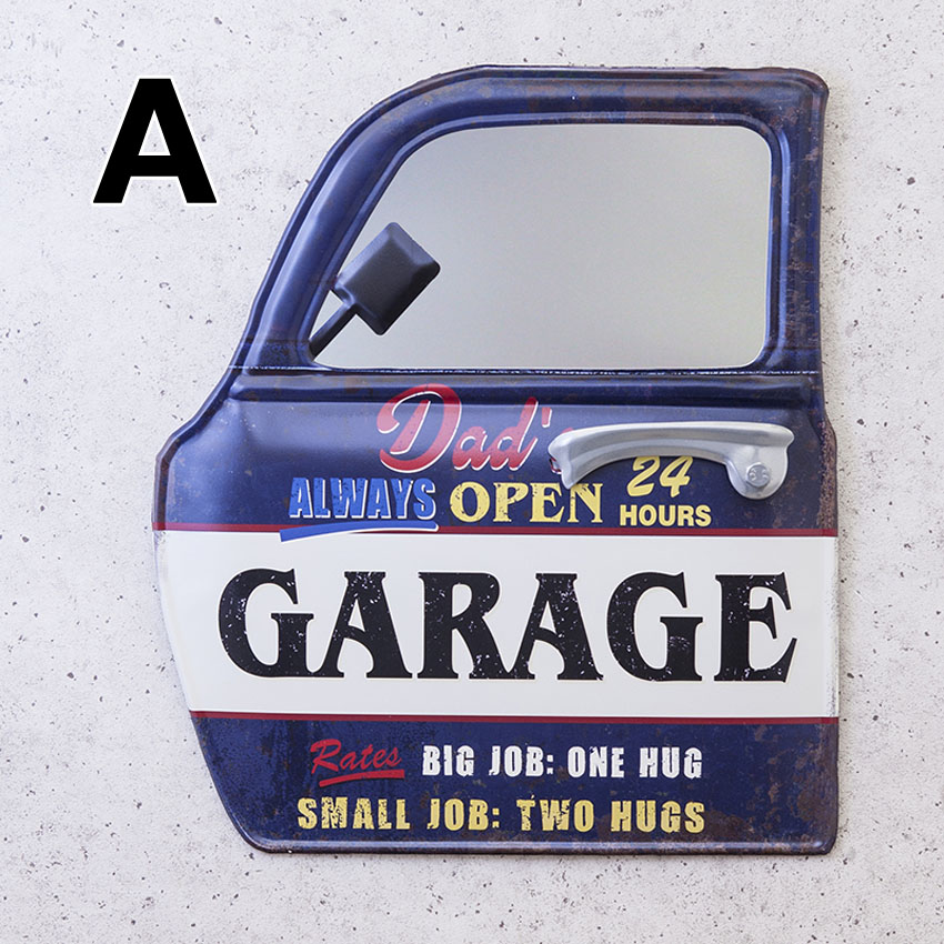 カー ドアミラー アメリカン ガレージ  インテリア ウォールミラー 鏡 AMERICAN GARAGE画像