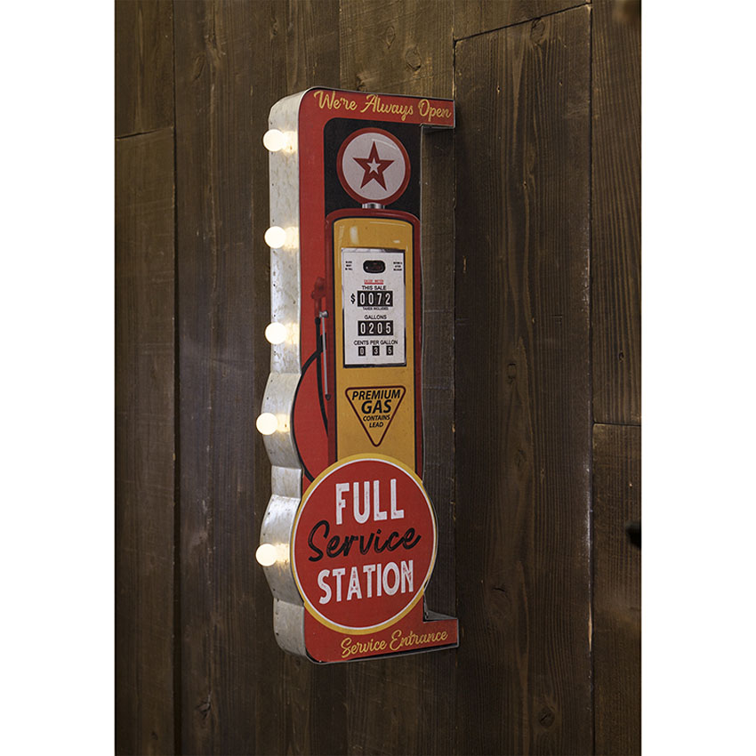 アメリカンクラシック サービスステーションネオンサイン LED サイン ガスポンプ　アメリカン雑貨画像