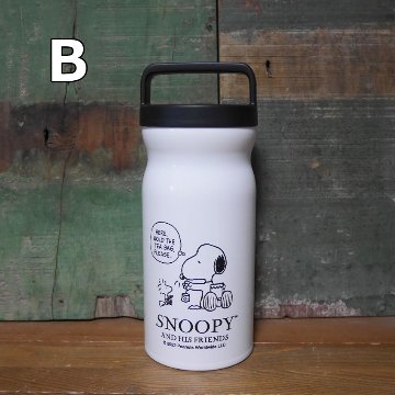 スヌーピー ステンレスボトル ミニボトル PEANUTS SNOOPY 保温 保冷 ステンレスボトル 水筒　アメリカン雑貨　画像