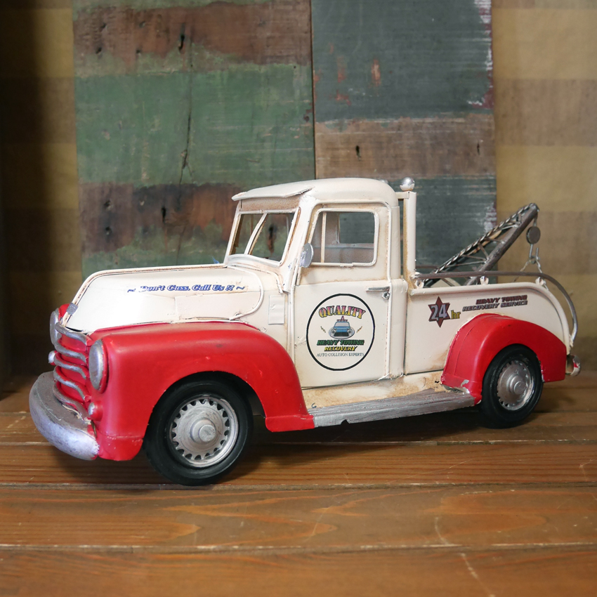 レッカー車 トラック ブリキのおもちゃ ブリキの自動車 アメリカン雑貨