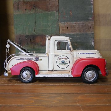 レッカー車 トラック ブリキのおもちゃ ブリキ製自動車 アメリカン雑貨画像