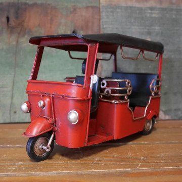 ヴィンテージカー　三輪車 tricycle ブリキのおもちゃ アメリカン雑貨画像