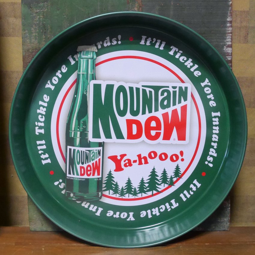 サービング メタルトレイ MOUTAIN DEW お盆 マウンテンデュー アメリカン雑貨の画像