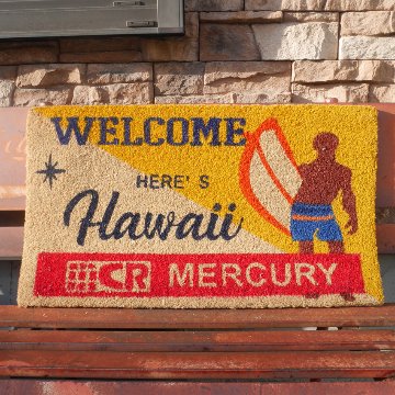 マーキュリー コイヤーマット 玄関マット HERES HAWAII コイアマット ハワイアン アメリカン雑貨画像