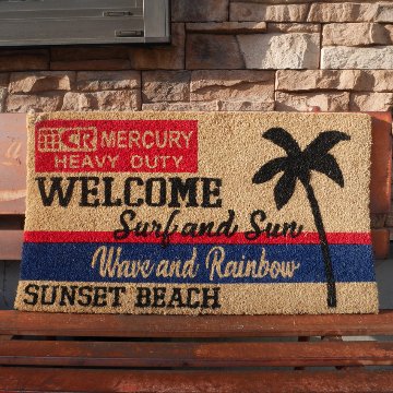 マーキュリー コイヤーマット 玄関マット SUNSET BEACH  コイアマット ハワイアン アメリカン雑貨画像